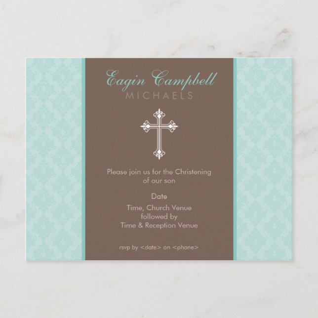 BAPTISM INVITE :: oh so beautiful 4 (Front)