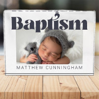 Baptism Modern Bold Simple Thank You