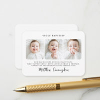 Baptism Modern Simple Chic Photo