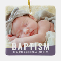 Baptism Modern Simple Custom Baby Photo