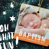Baptism Modern Simple Custom Baby Photo