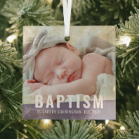 Baptism Modern Simple Custom Baby Photo