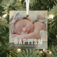 Baptism Modern Simple Custom Baby Photo