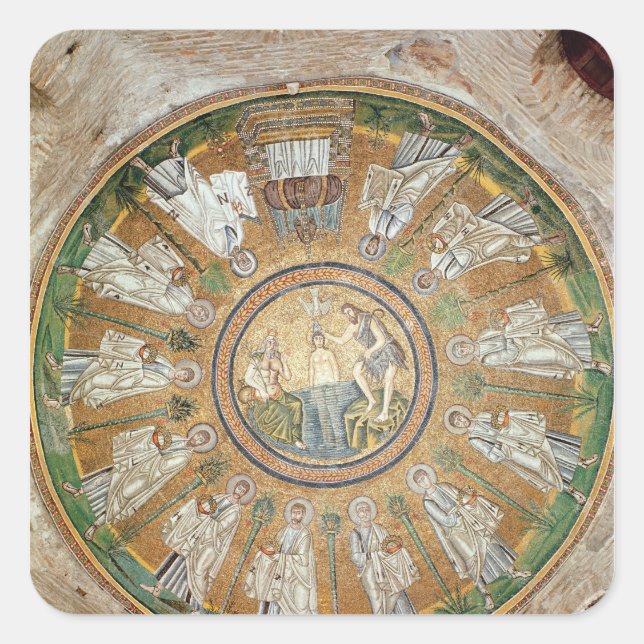 Baptism of Christ 2 Square Sticker (Front)