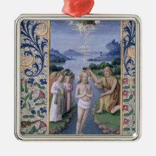 Baptism of Christ Metal Tree Decoration