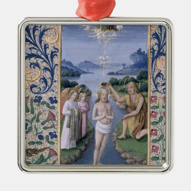 Baptism of Christ Metal Tree Decoration (Front)