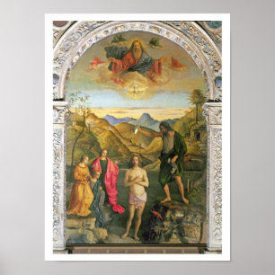 Baptism of Christ, St. John Altarpiece Poster