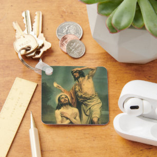 Baptism of Jesus Christ by John the Baptist Key Ring