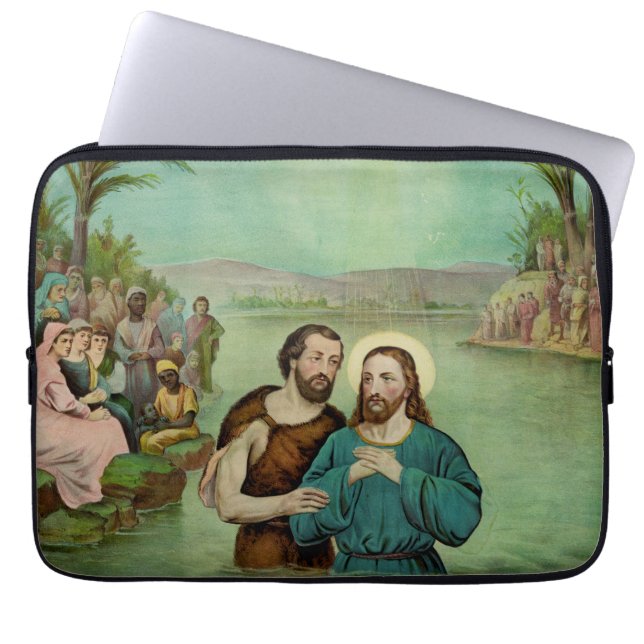 Baptism of Jesus Christ Laptop Sleeve (Front)