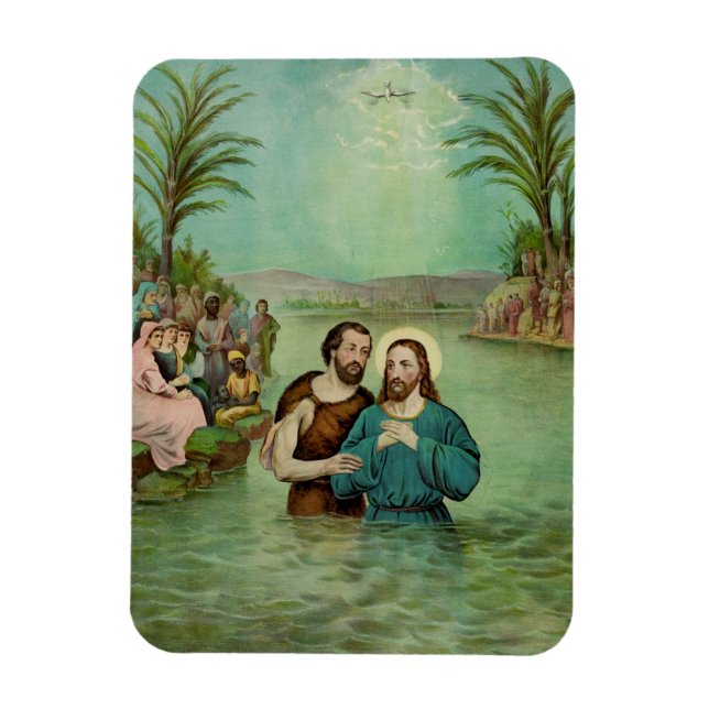 Baptism of Jesus Christ Magnet (Vertical)