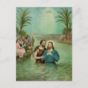 Baptism of Jesus Christ Postcard