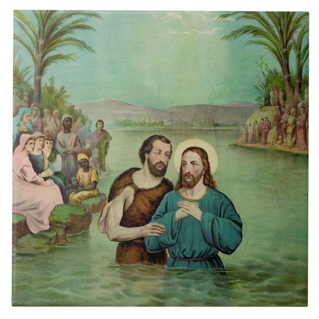 Baptism of Jesus Christ Tile (Front)