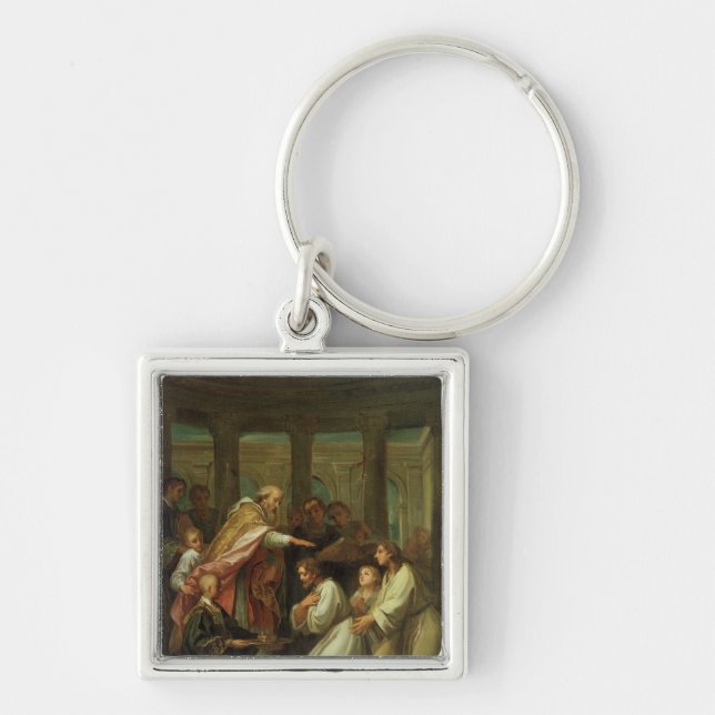 Baptism of St. Augustine Key Ring (Front)