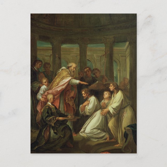 Baptism of St. Augustine Postcard (Front)