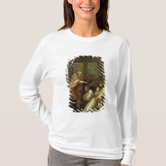 Baptism of St. Augustine T-Shirt (Front)
