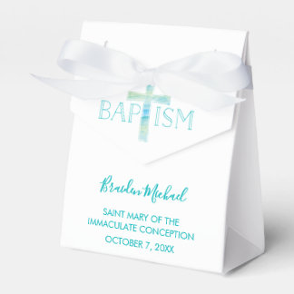 Baptism Party Favour Box - Boy's Christening Favou