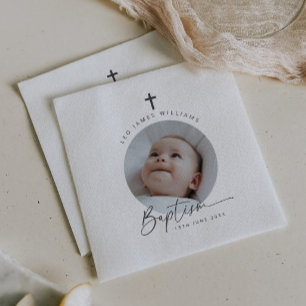 Baptism Photo  Napkin