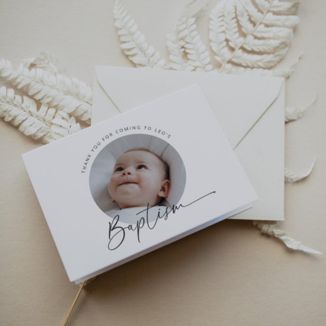 Baptism Photo Thank You Card (Creator Uploaded)