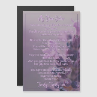 Baptism Poem | Magnetic Card | JW
