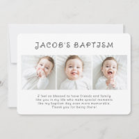 Baptism Simple Modern Chic Three Photo