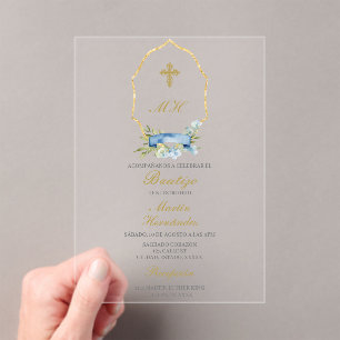 Baptism Spanish Invitation
