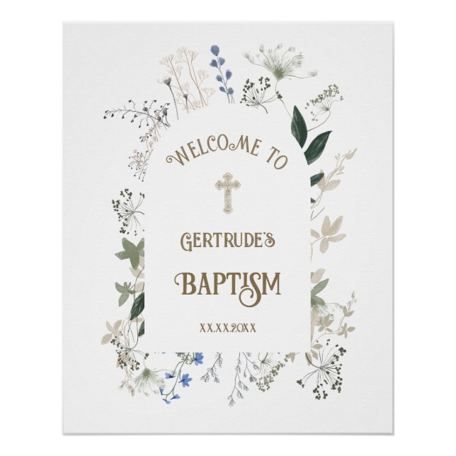 Baptism welcome sign (Front)