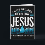 Baptized I Have Decided To Follow Jesus Baptism  Card<br><div class="desc">Baptized I Have Decided To Follow Jesus Baptism</div>