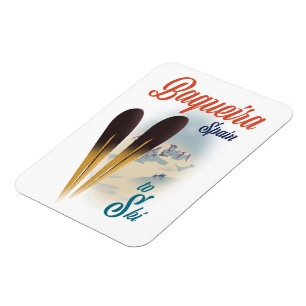 Baqueira Spain travel poster Magnet