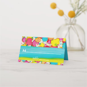 Bar an Bat Mitzvah Colourful Place Cards