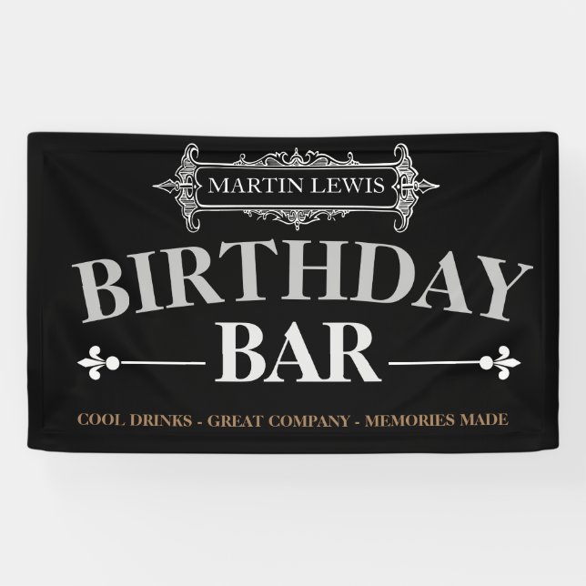 bar banner birthday event (Horizontal)
