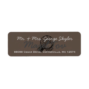 Bar Bat Mitzvah Basketball Return Address Label