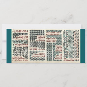 Bar/bat mitzvah, birth or graduation card