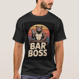 Bar Boss Bear Bartender Shirt