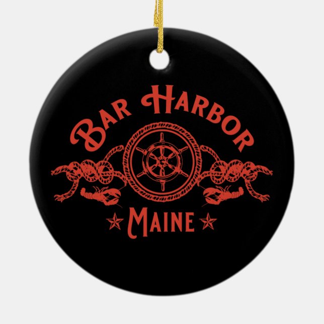 BAR CERAMIC TREE DECORATION (Back)