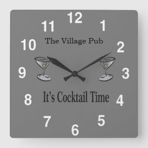 Bar Clock - Customisable Bar Clock Design
