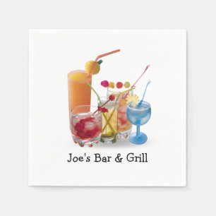 Bar Cocktails Collection Napkin