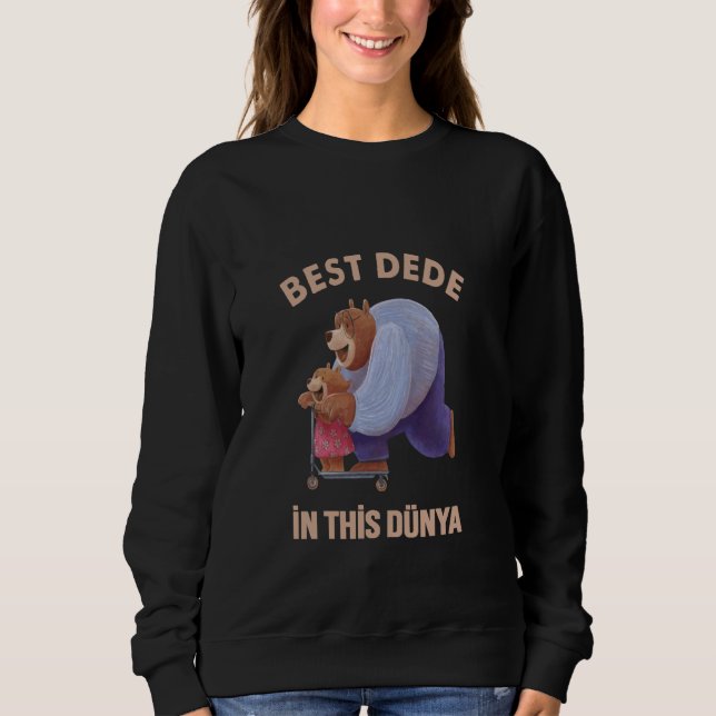 Bär-Dede teaches granddaughter to ride scooters -  Sweatshirt (Front)