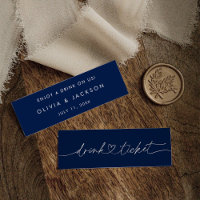 Bar Drink Ticket Wedding Beverage Token Card O100