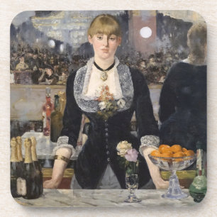 Bar Girl at the Folies Bergere France Coaster