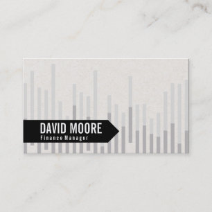 Bar Graph Arrow Business Card