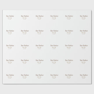 Bar Harbor bachelorette party bridesmaid wedding a Wrapping Paper