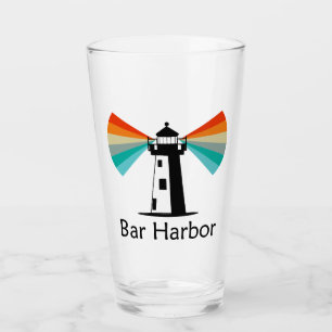 Bar Harbor Maine Lighthouse Rainbow Glass
