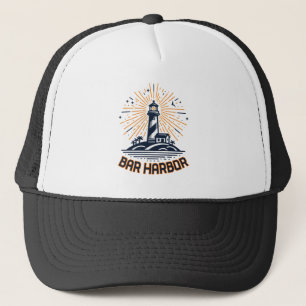 Bar Harbor Maine Lighthouse Sunrise Trucker Hat