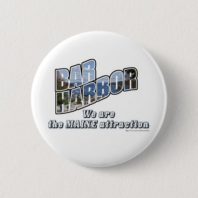 Bar Harbour 6 Cm Round Badge (Front)
