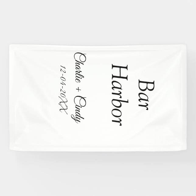 Bar Harbour bachelorette party bridesmaid wedding  Banner (Horizontal)