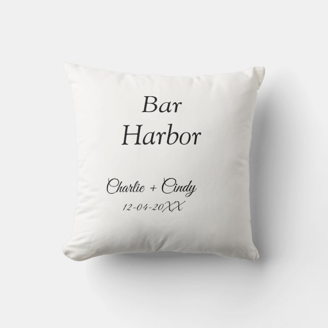 Bar Harbour bachelorette party bridesmaid wedding  Cushion (Front)