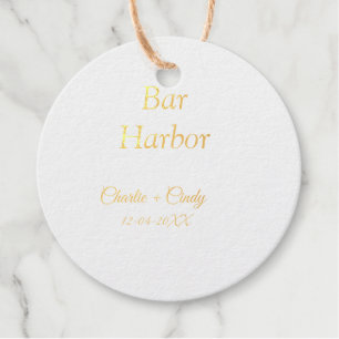 Bar Harbour bachelorette party bridesmaid wedding  Favour Tags