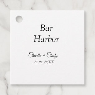 Bar Harbour bachelorette party bridesmaid wedding  Favour Tags