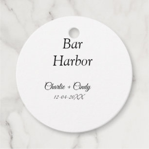 Bar Harbour bachelorette party bridesmaid wedding Favour Tags