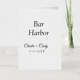 Bar Harbour bachelorette party bridesmaid wedding  Foil Greeting Card